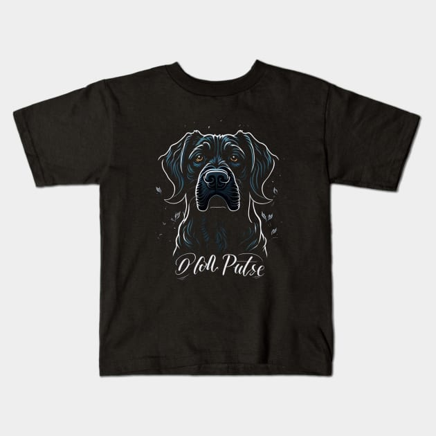 Pet DOG Kids T-Shirt by Illustro Art